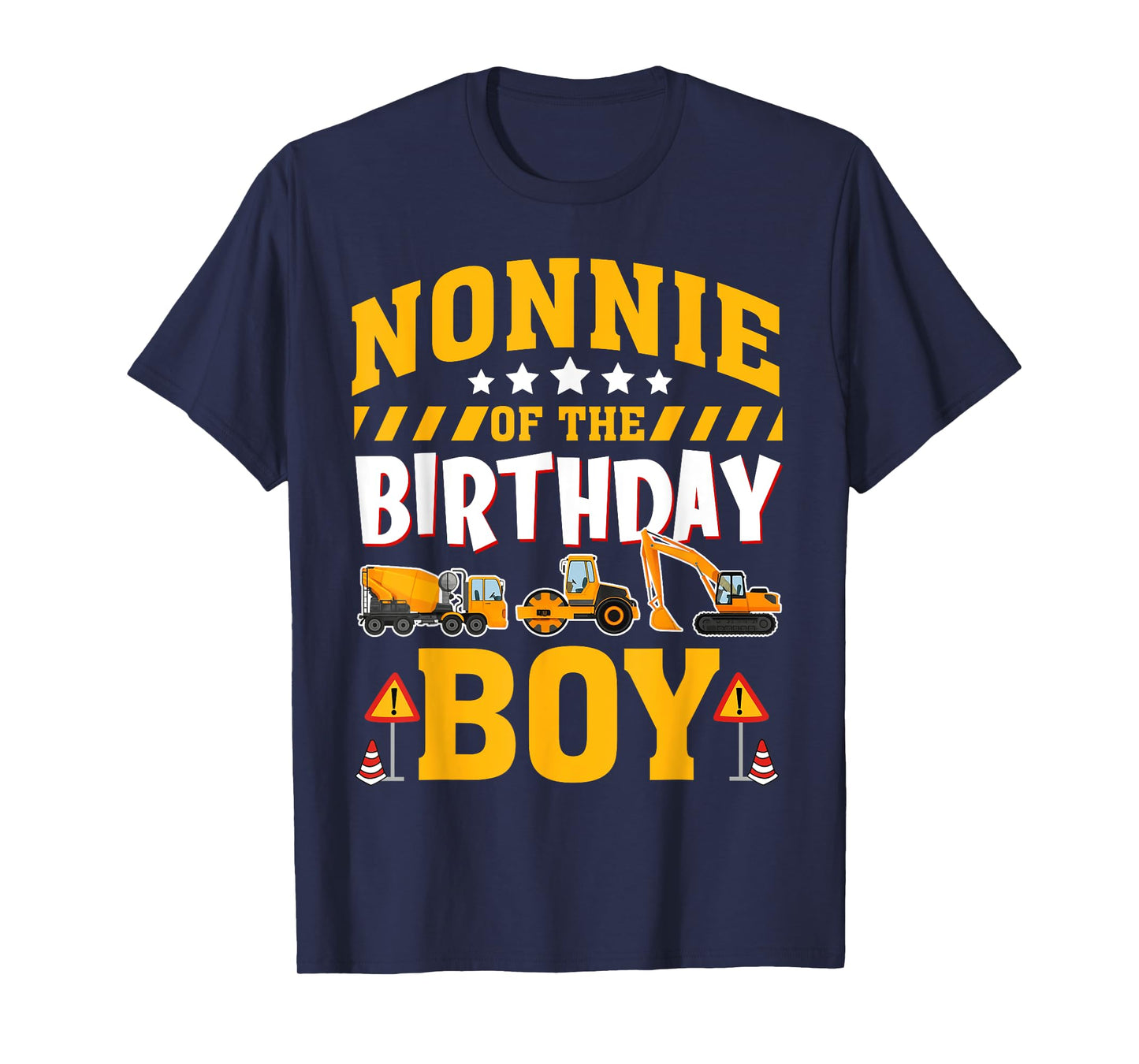 Nonnie of The Birthday Boy Construction Truck T-Shirt