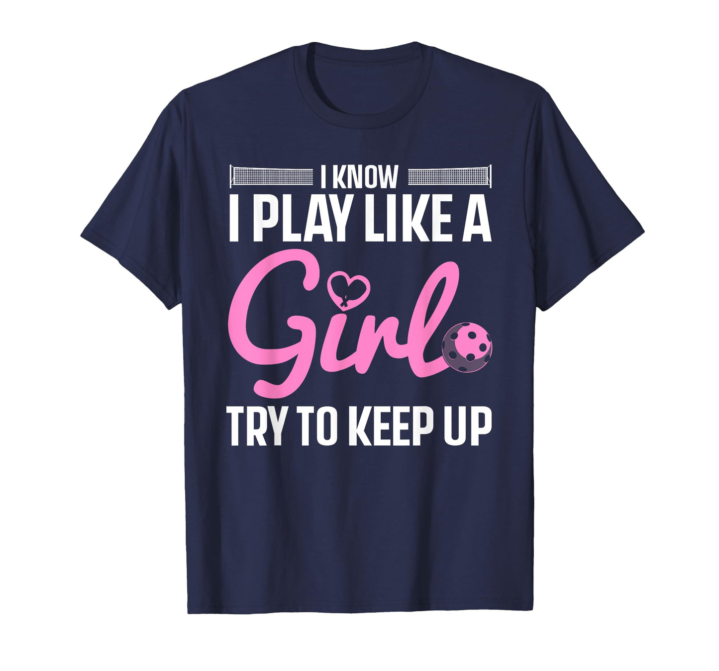 Cool Pickleball Art For Women Girls Player Pickleball Lover T-Shirt