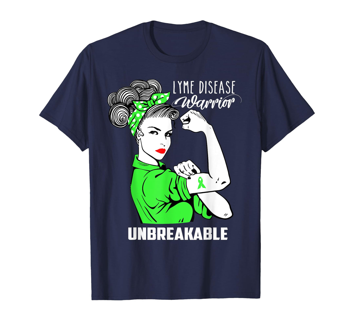 Lyme Disease Warrior Unbreakable Shirt Awareness Gift T-Shirt