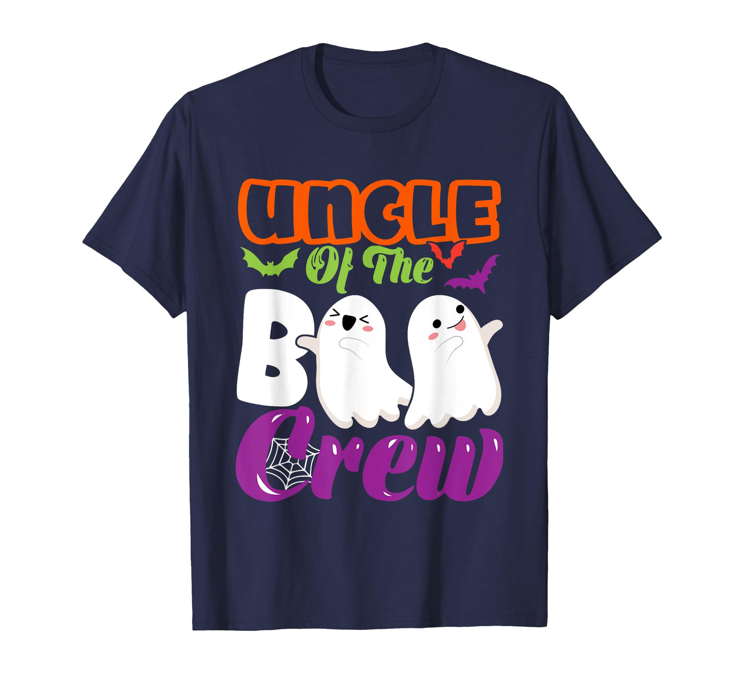 Uncle Of Boo Halloween Crew Costume Boo Ghost Lover Family T-Shirt