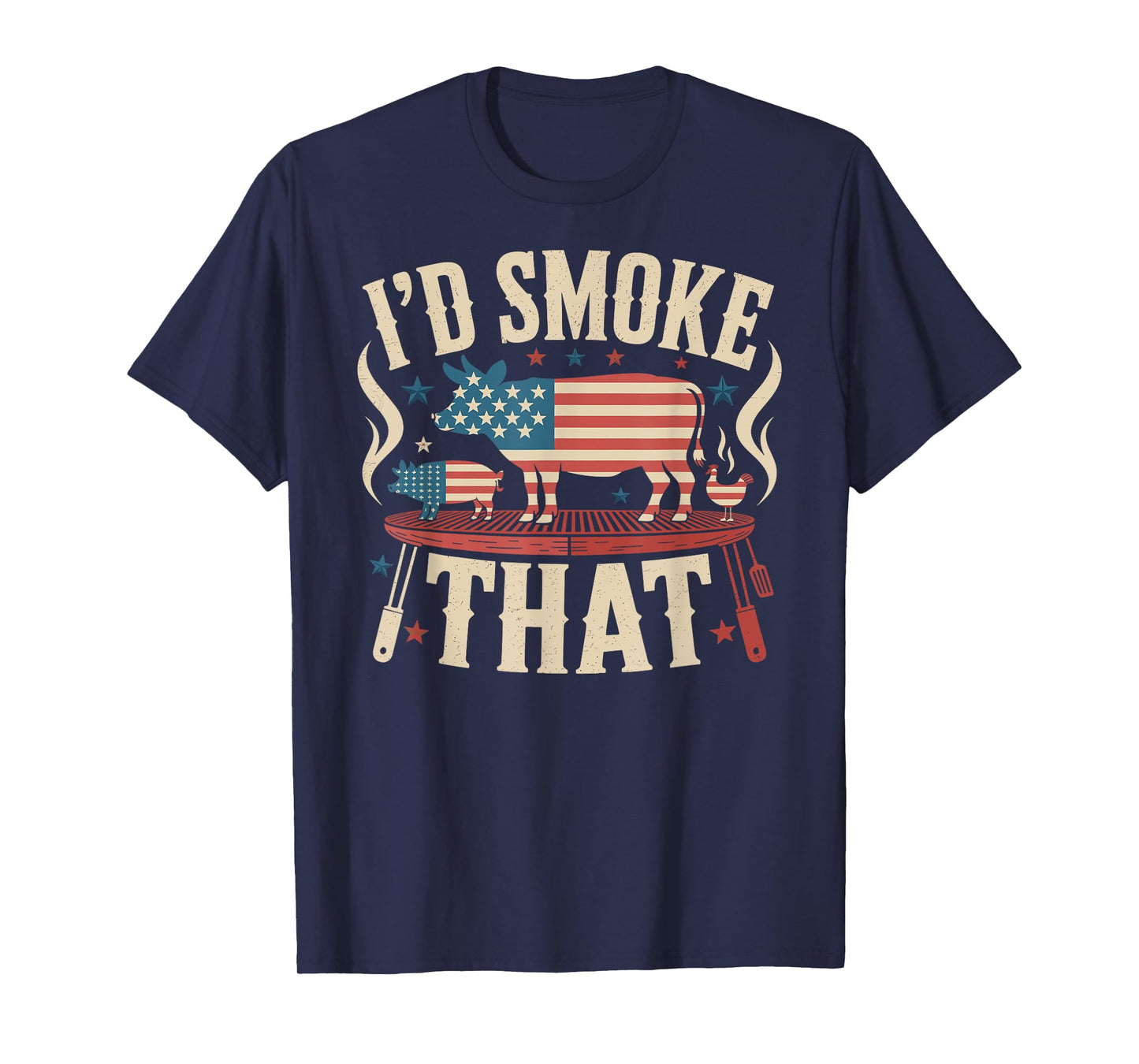 I'd Smoke That Meat Grilling BBQ T-Shirt