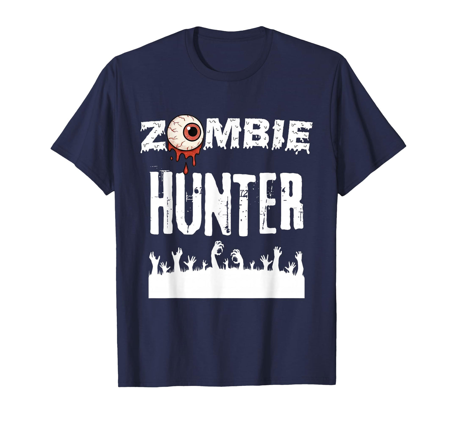 Funny Zombie Hunter Halloween Cute with an Eye Hunting T-Shirt