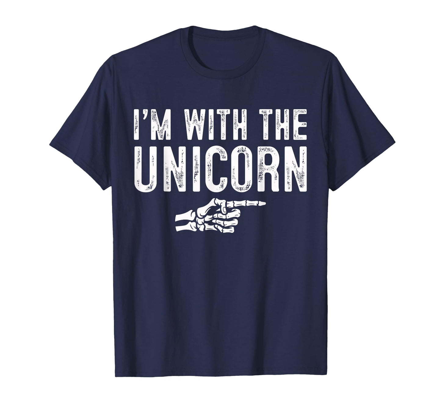 I'm with The Unicorn Easy Costume Halloween Couples Matching T-Shirt
