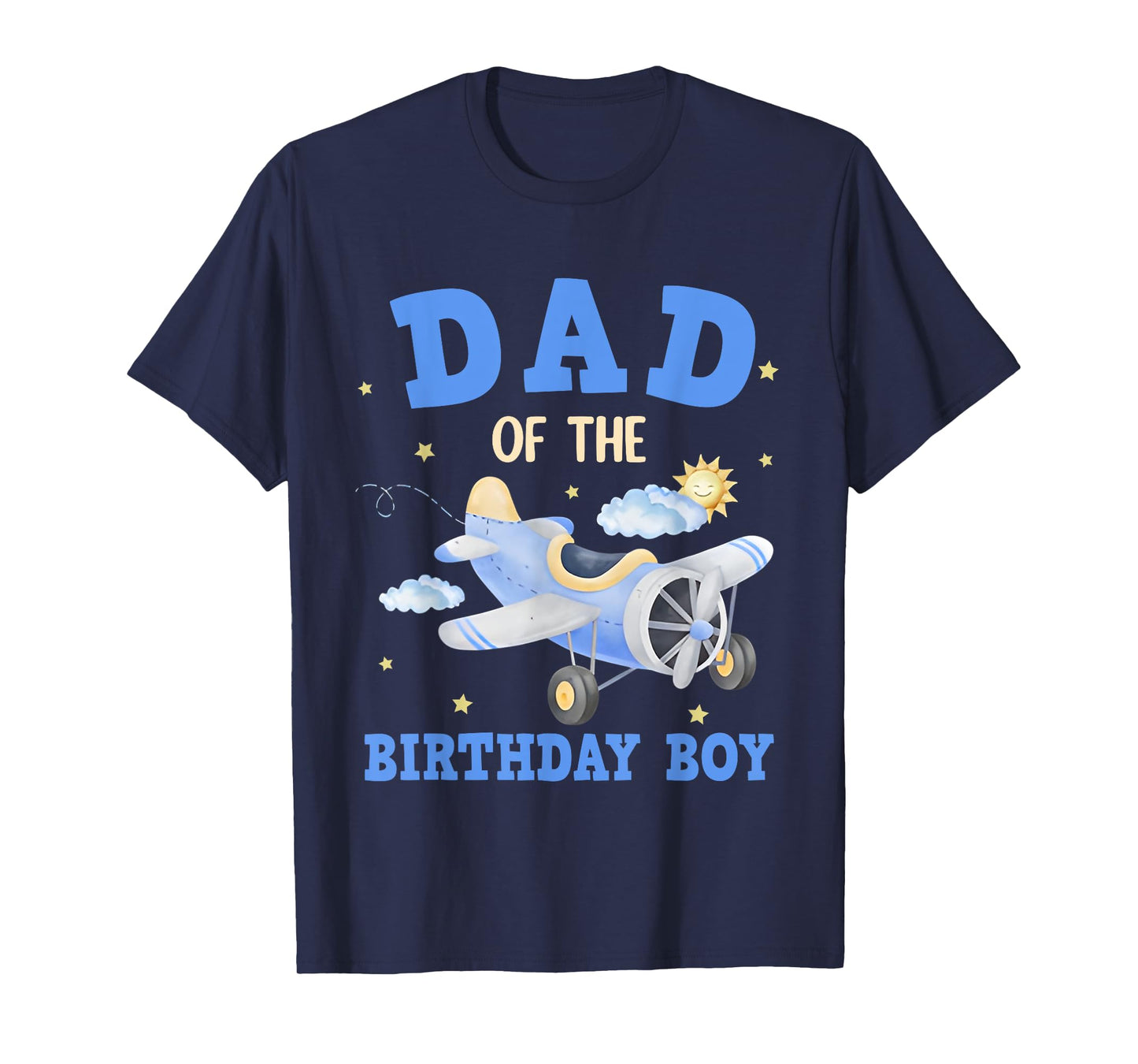 Dad of The Birthday Boy Airplane Birthday Family Matching T-Shirt