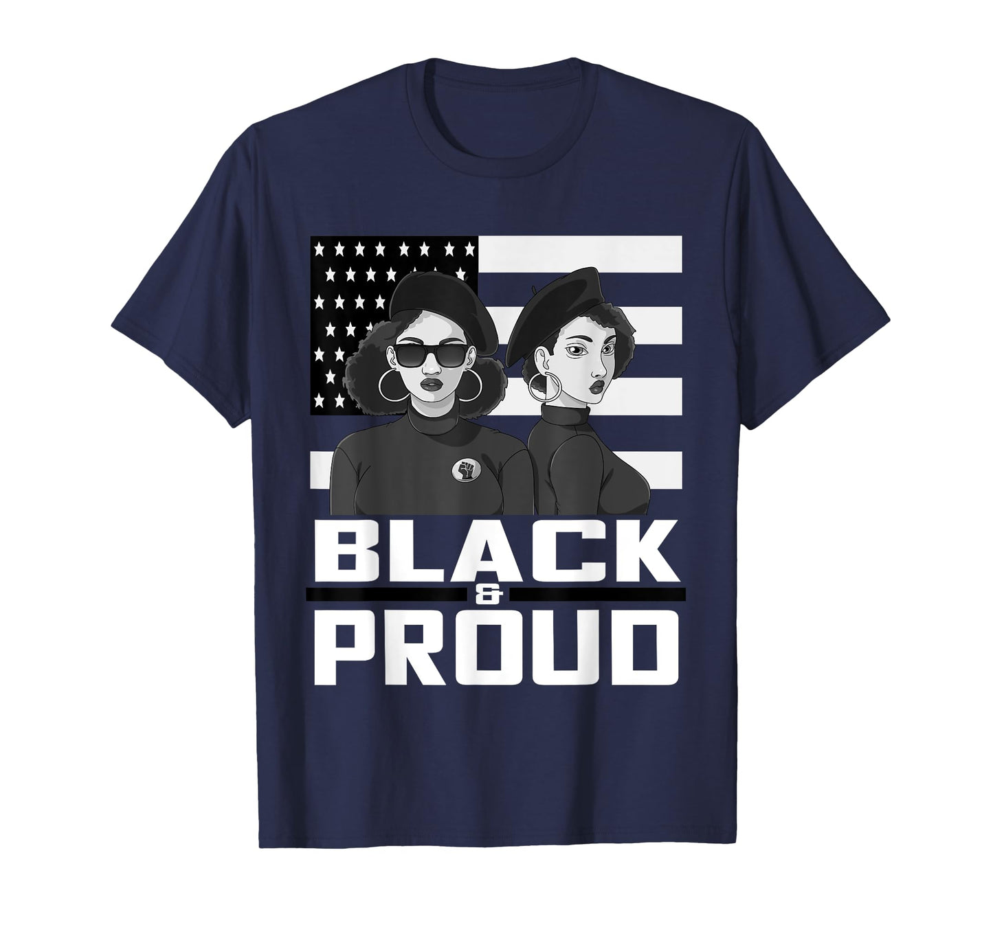 Black and Proud Panther Party 1966 Afro American T-Shirt