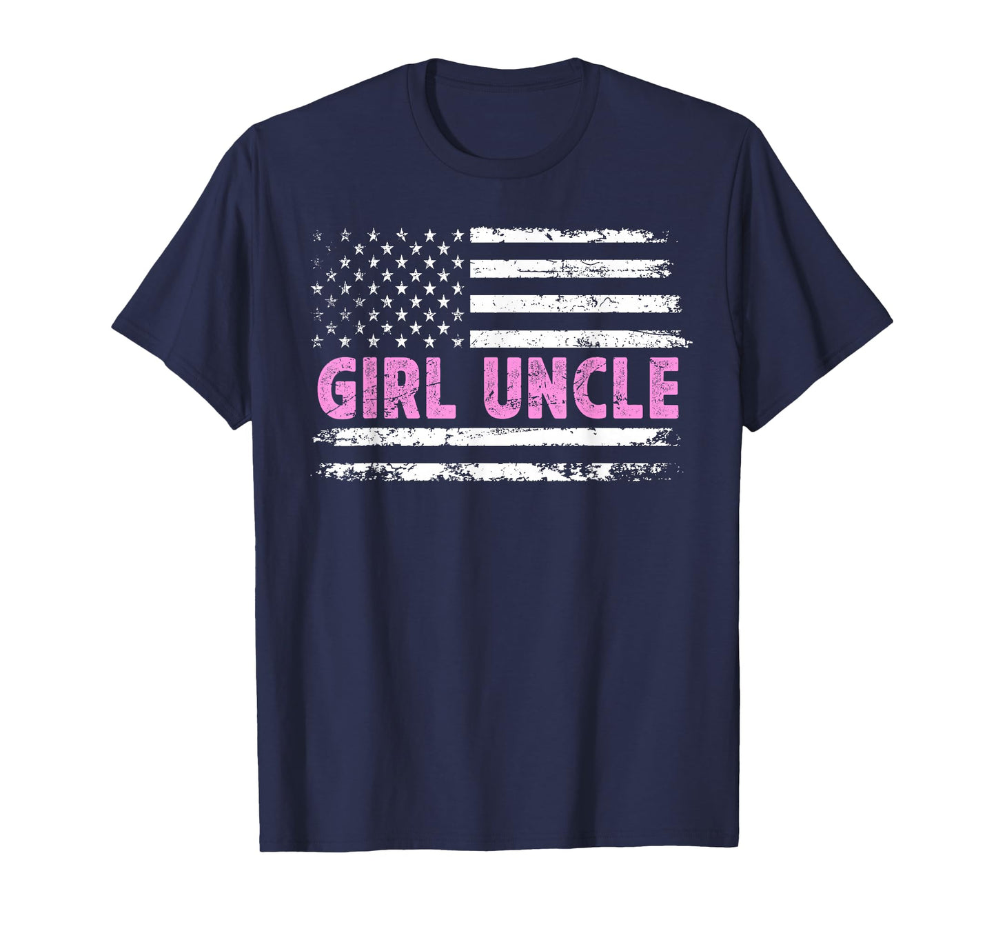 Girl Uncle Of Girls US Flag Girls Uncle T-Shirt