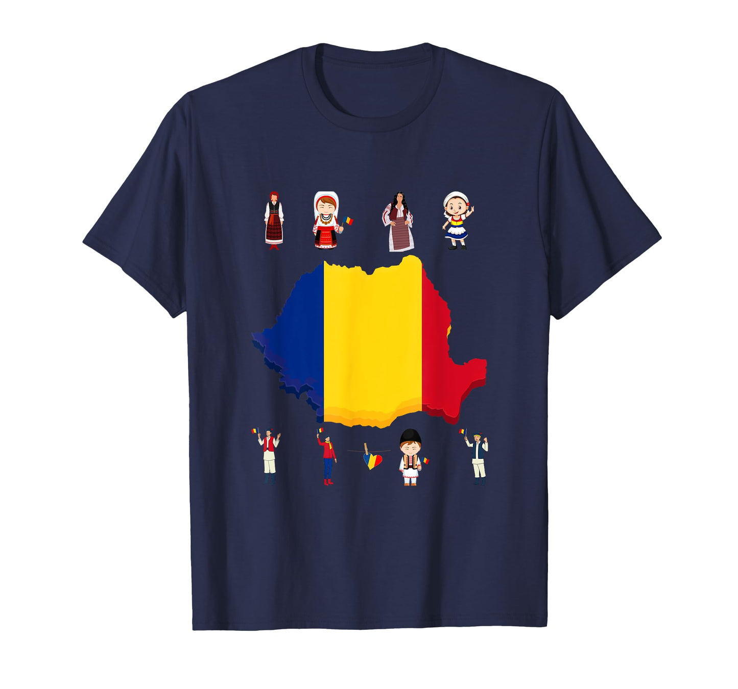 Traditional Romanian Family For Men and Woman T-Shirt
