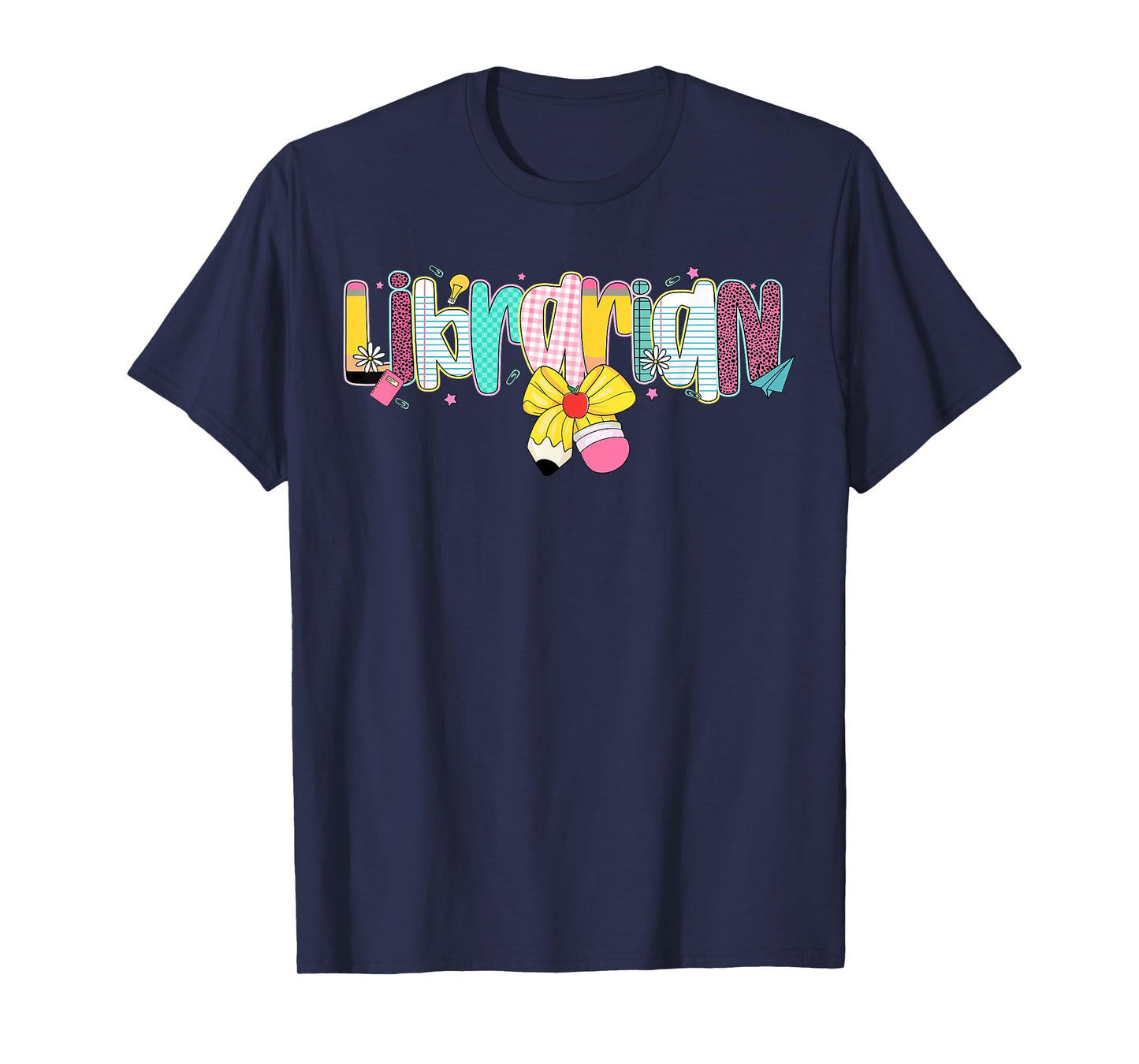 Librarian Coquette Bow Back To School First Day Of School T-Shirt