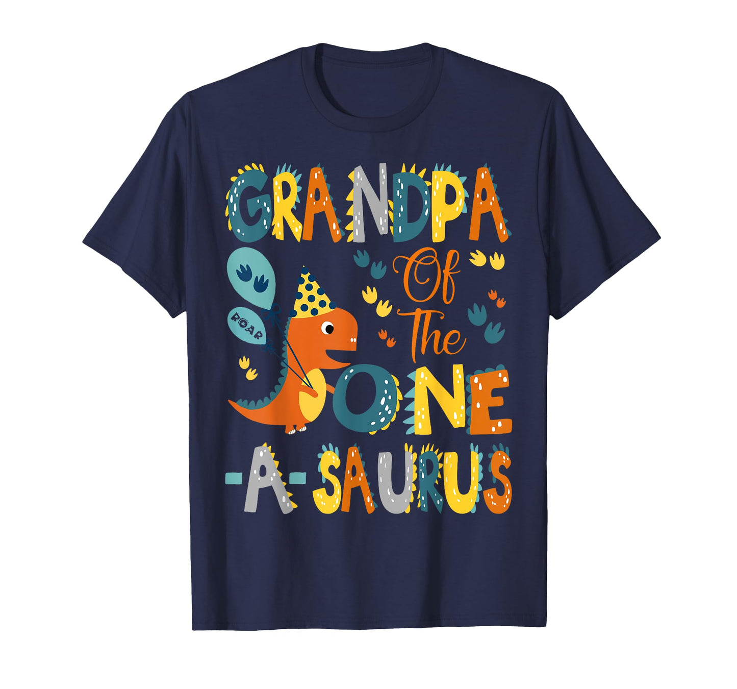 Grandpa Of The One-A-Saurus 1St Birthday Dinosaur Party T-Shirt