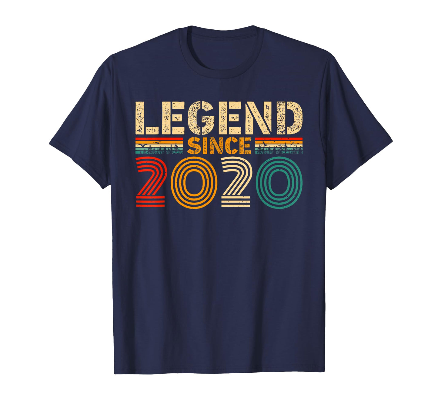 Legend Since 2020 Vintage Birthday Year 2020 Men Women Retro T-Shirt
