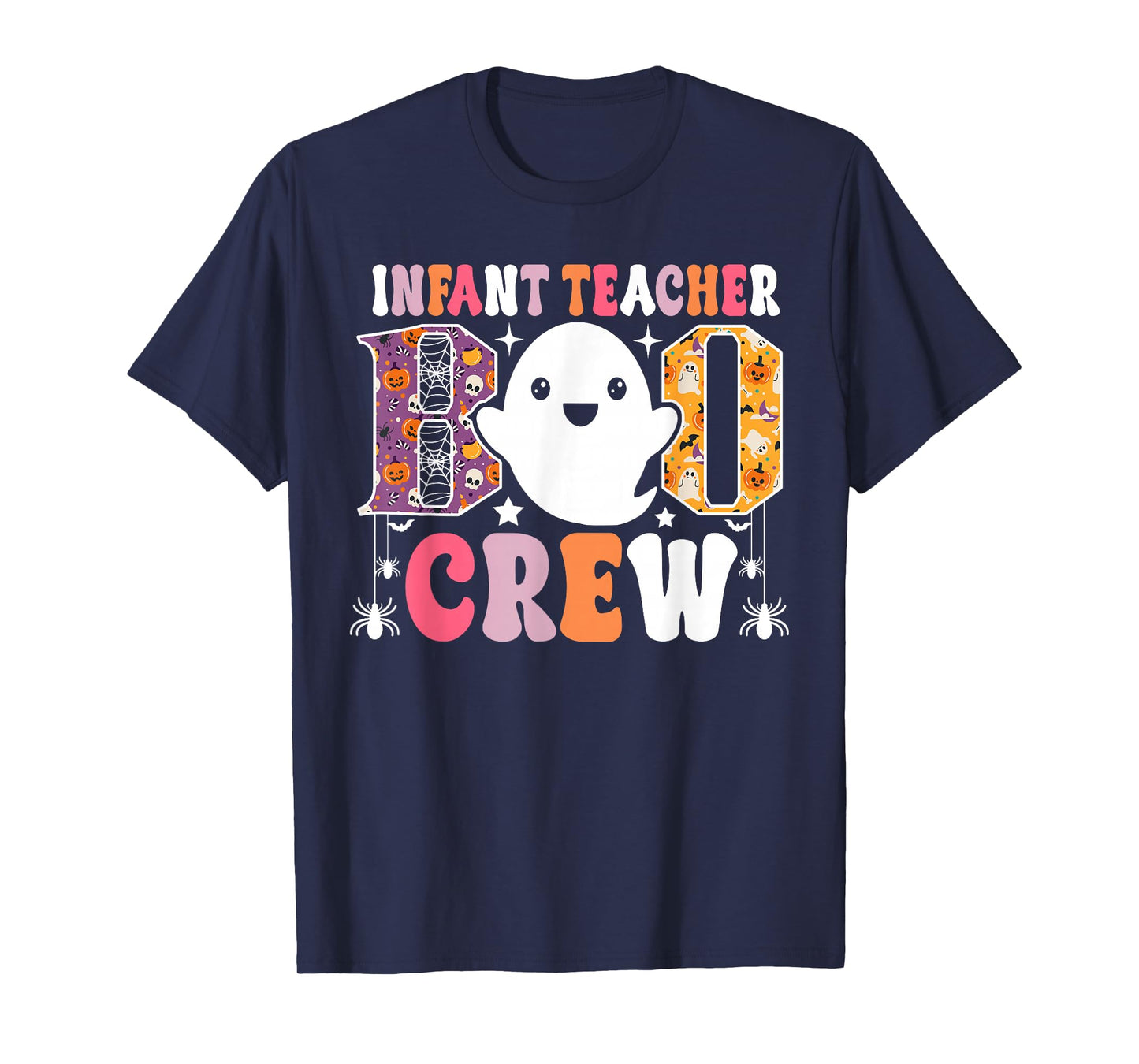 Infant Teacher Boo Crew Funny Halloween Costume T-Shirt