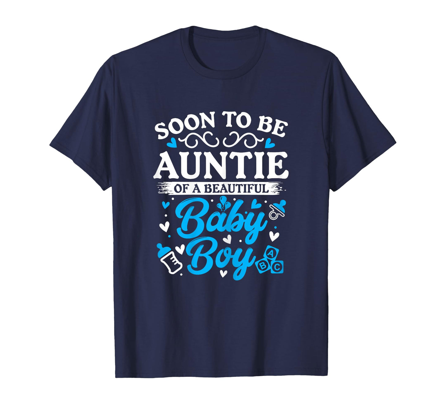 Soon to Be Auntie of a Beautiful Baby Boy Baby Shower T-Shirt
