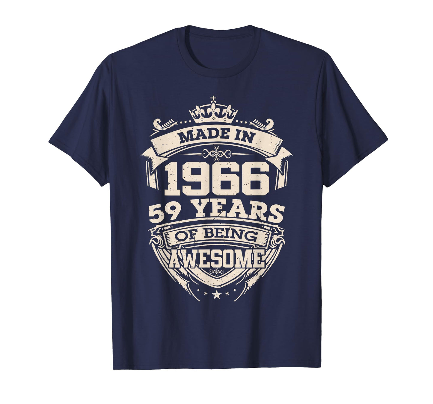 Made in 1966 59 Years of Being Awesome 59th Birthday Vintage T-Shirt