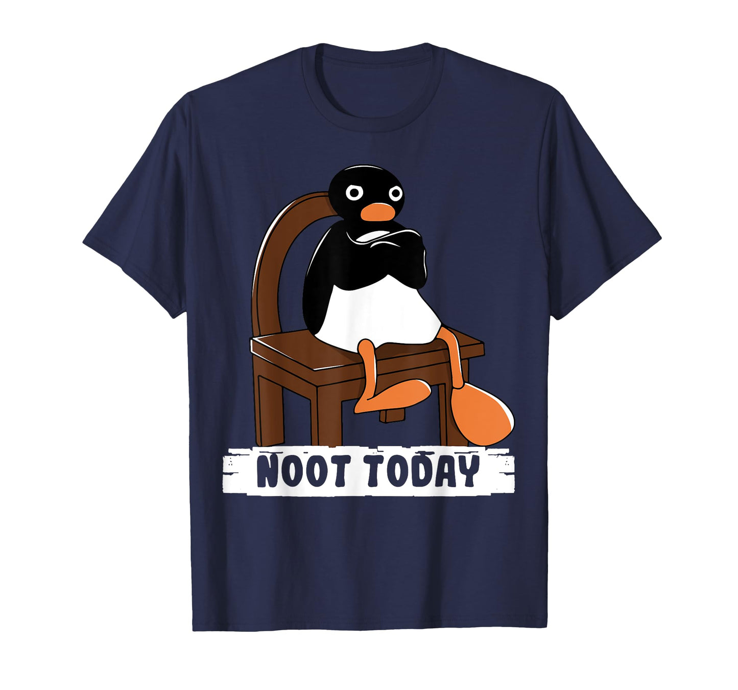 Funny Noot Today T-Shirt - Unisex-Adults, Blue, Small, Cartoon, T-Shirt, Modern, Casual, Short Sleeve