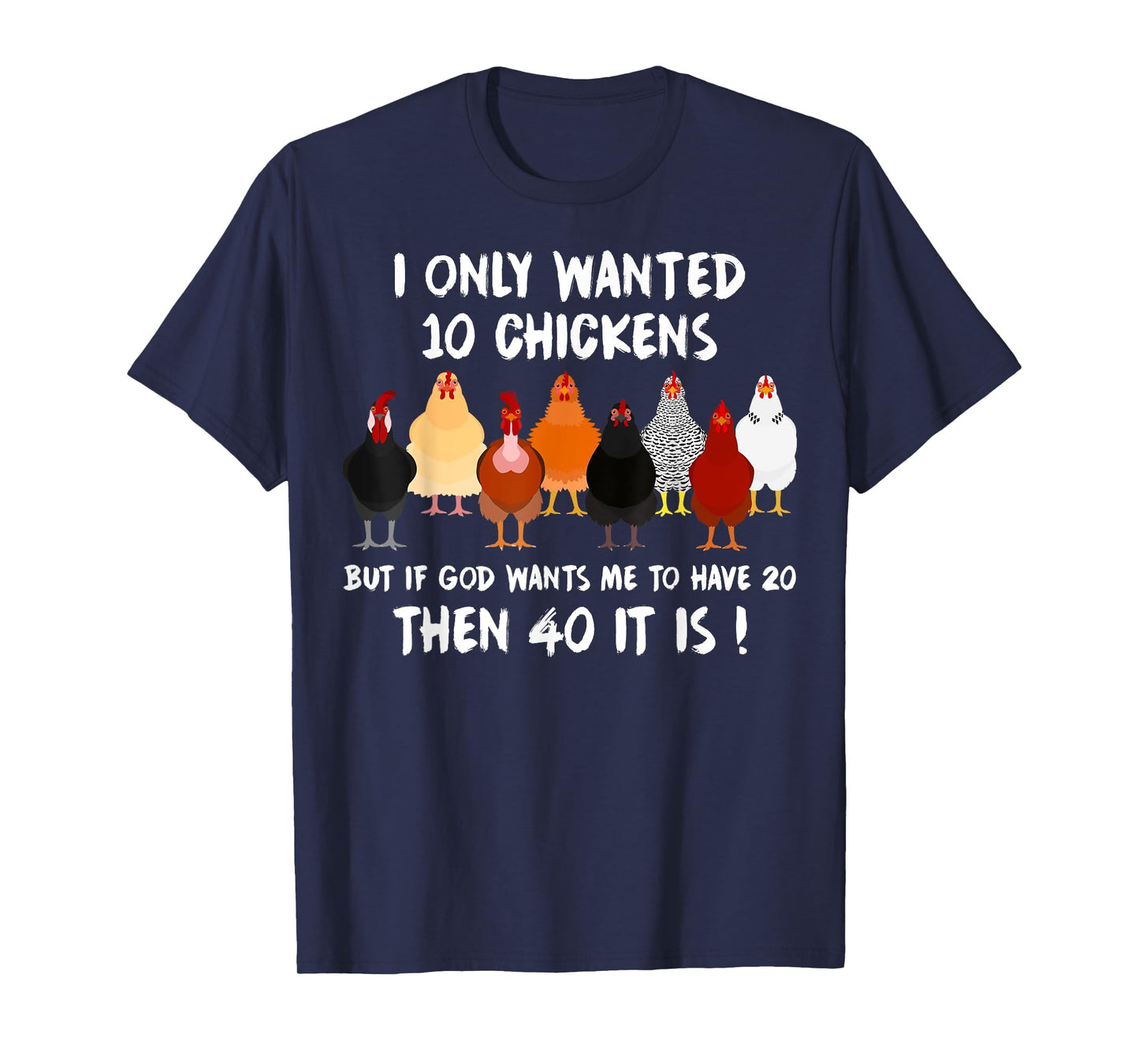 Funny Chicken Gifts For Men Women Poultry Chickens Farmer T-Shirt