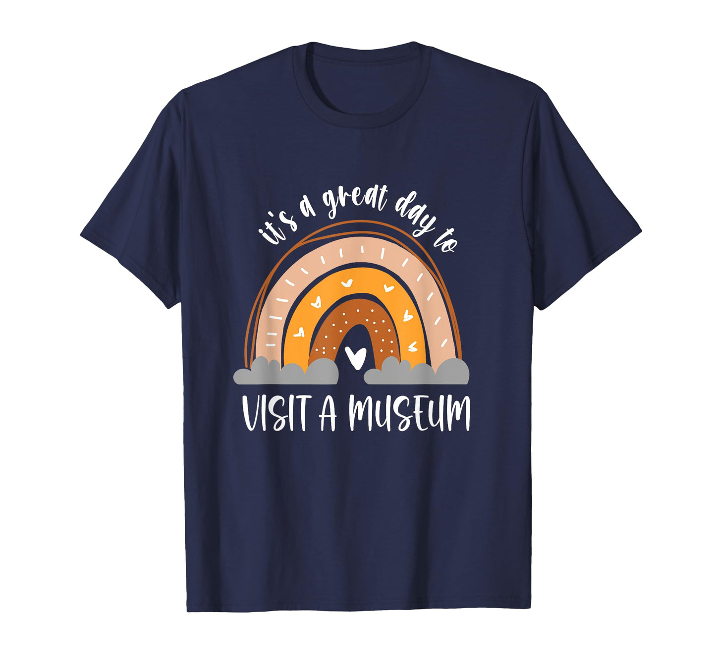 Museum Nerd Boho Kids Womens Heart Rainbow T-Shirt