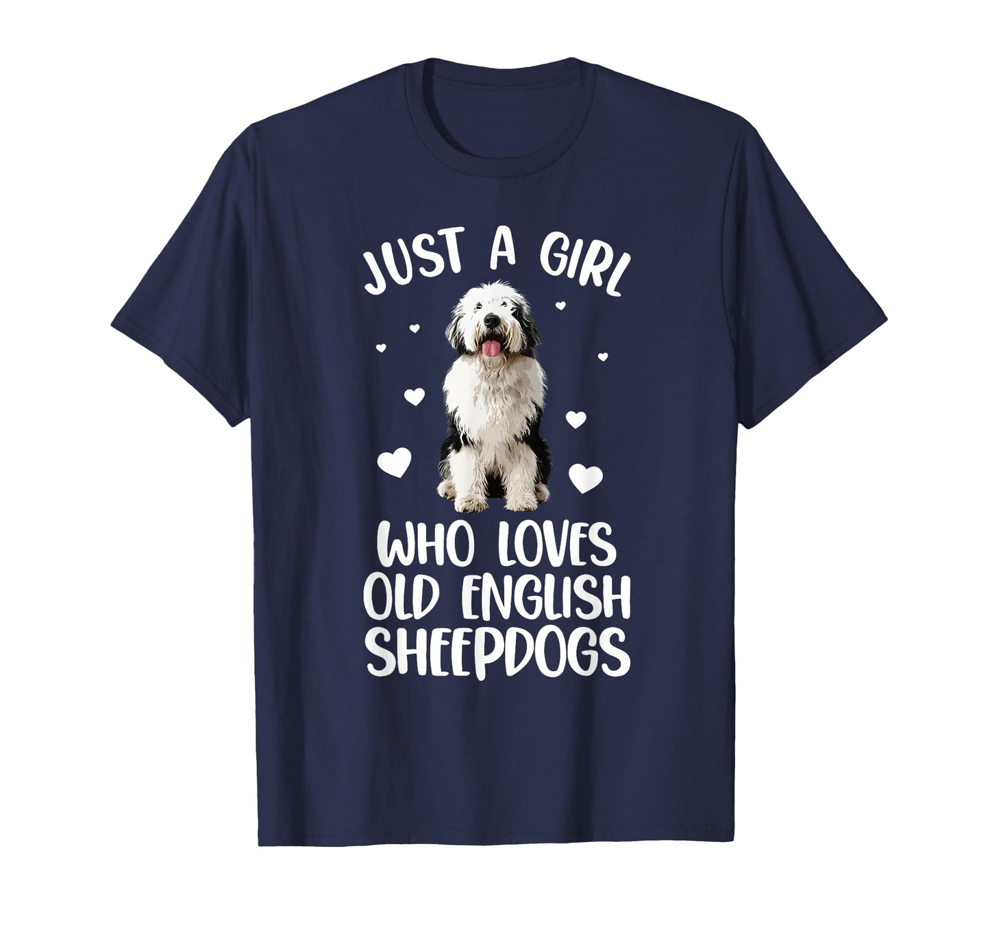 Funny Old English Sheepdog Design For Women Sheepdog Lover T-Shirt