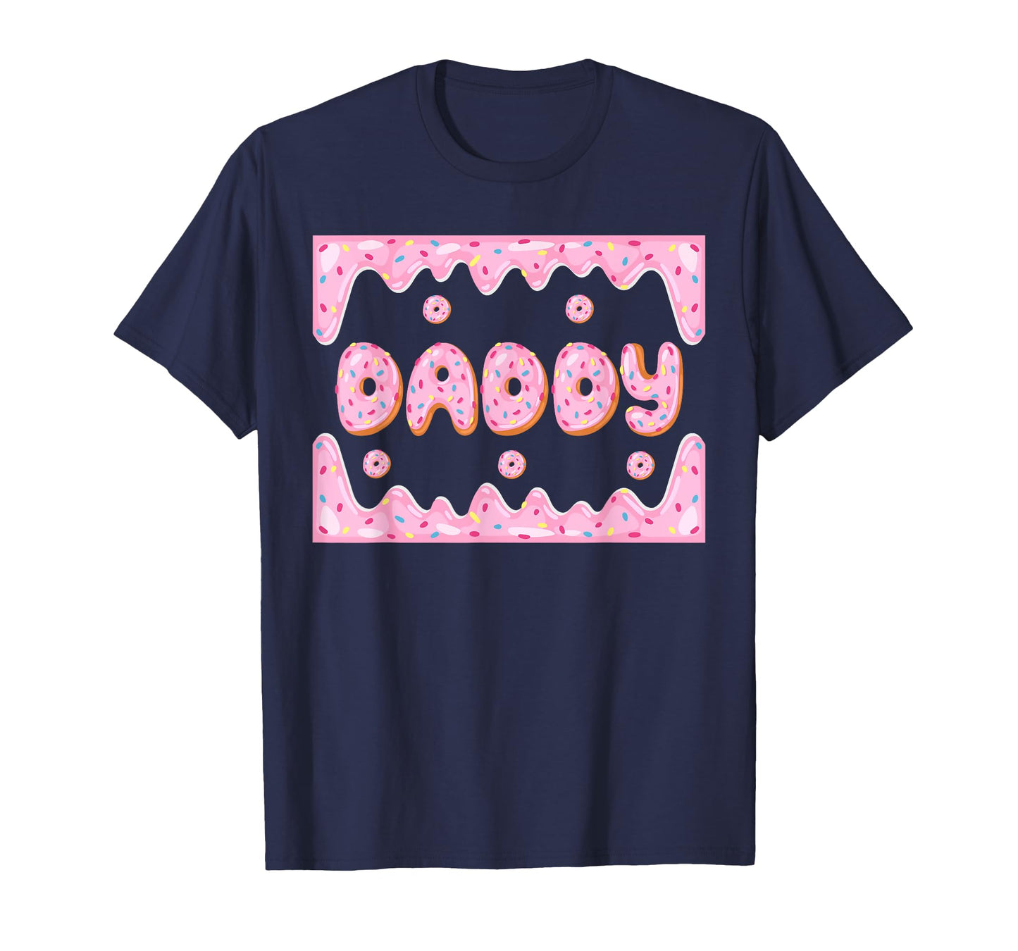 Daddy Dad Matching Birthday Squad Crew Donut Family T-Shirt