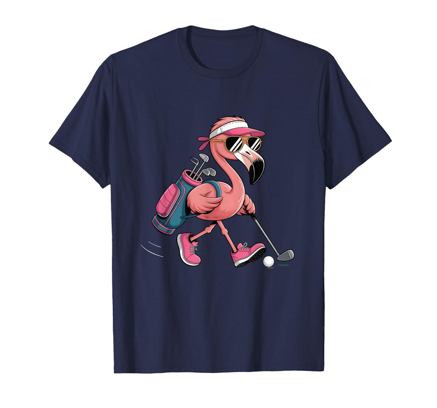 Pink Flamingo Golf Sunglasses Woman Ladies Golfer Golf Lover T-Shirt