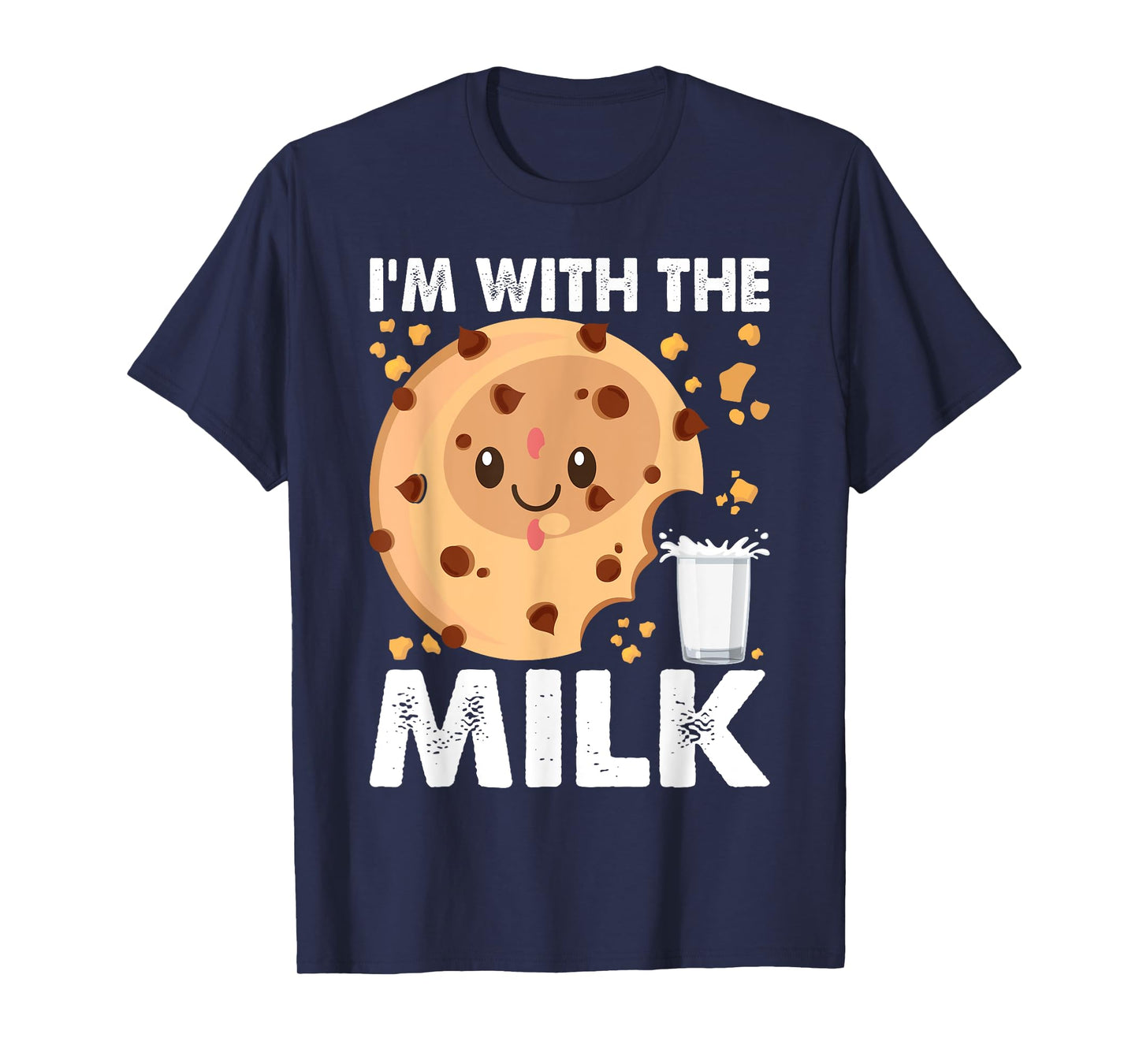 I'm With The Milk and Cookie Matching Couples Best Friends T-Shirt