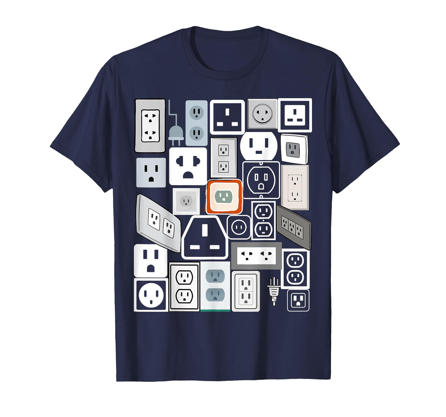 Electrical Outlet Plug and Socket Couples Halloween Costume T-Shirt