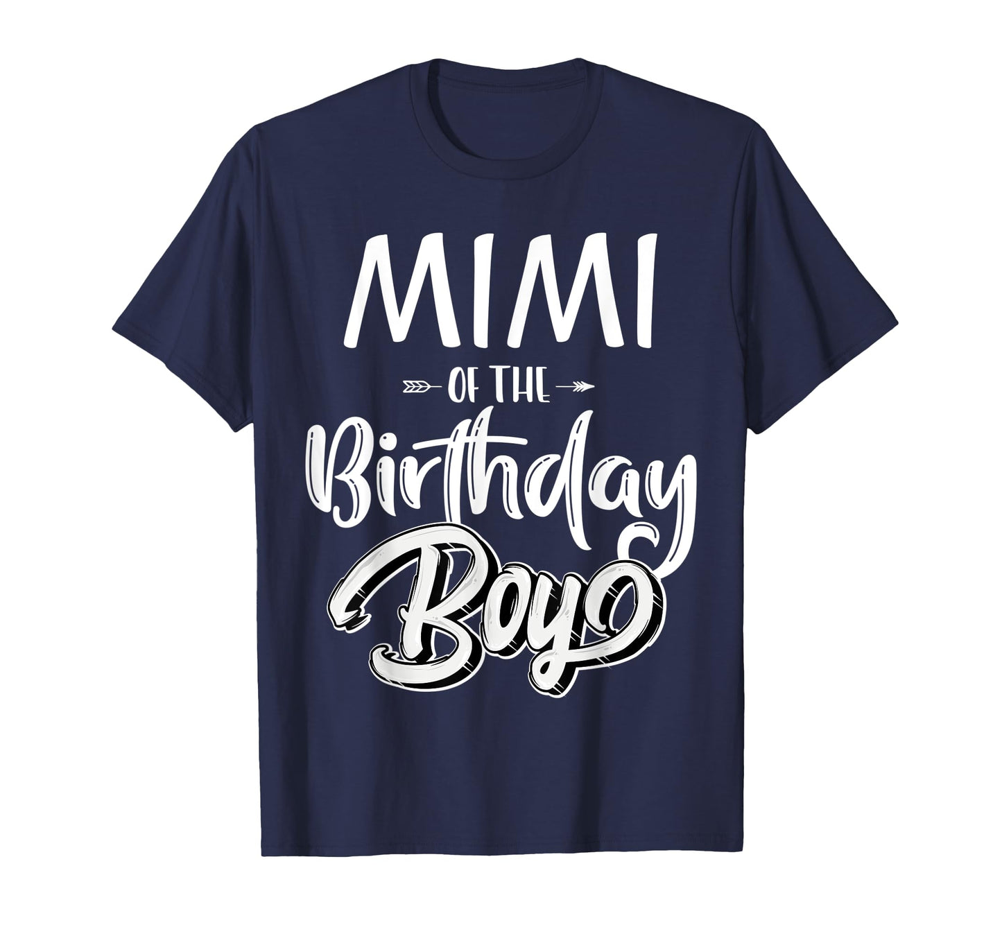Mimi of The Birthday Boy Family Matching Party Grandma Women T-Shirt
