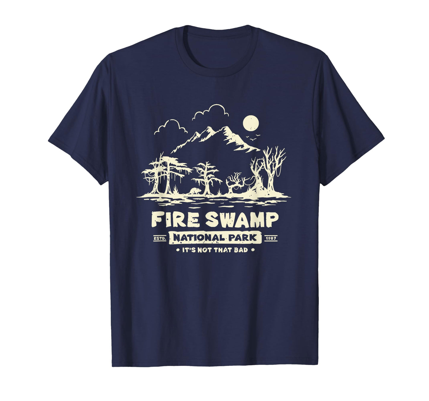 Vintage Fire Swamp National Park Camping Hiking Mountain T-Shirt