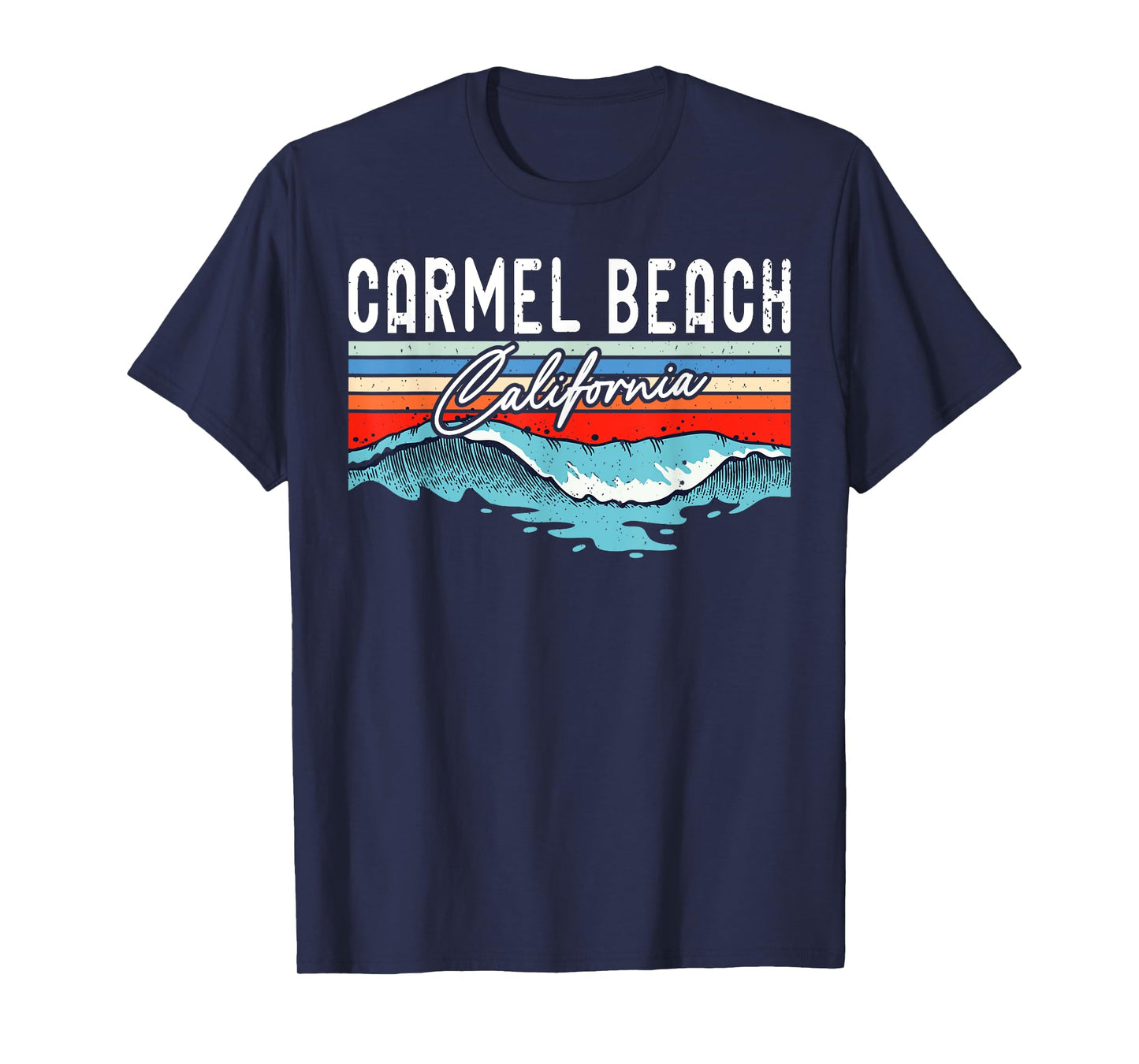 Retro Carmel Beach California Surfer Surfboarder Men Women Kids T-Shirt