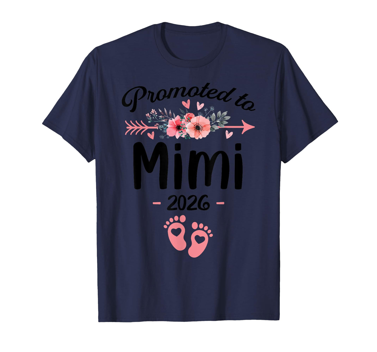 Promoted to Mimi Est 2026 Floral T-Shirt