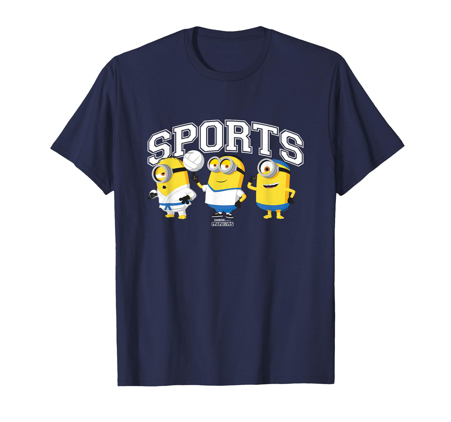 Minions Sports Karate Football Swimming Big Chest Poster T-Shirt