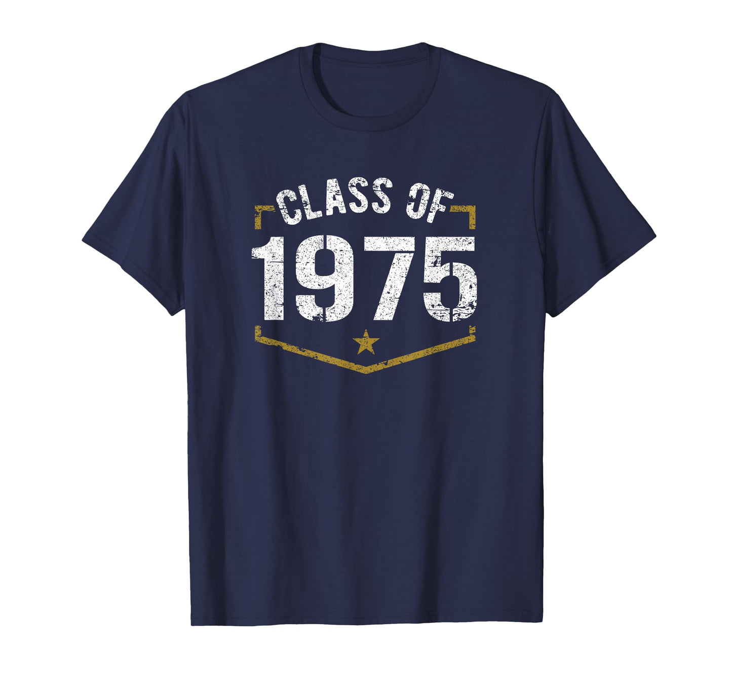 Class of 1975 School Reunion Graduation Vintage Style Design T-Shirt