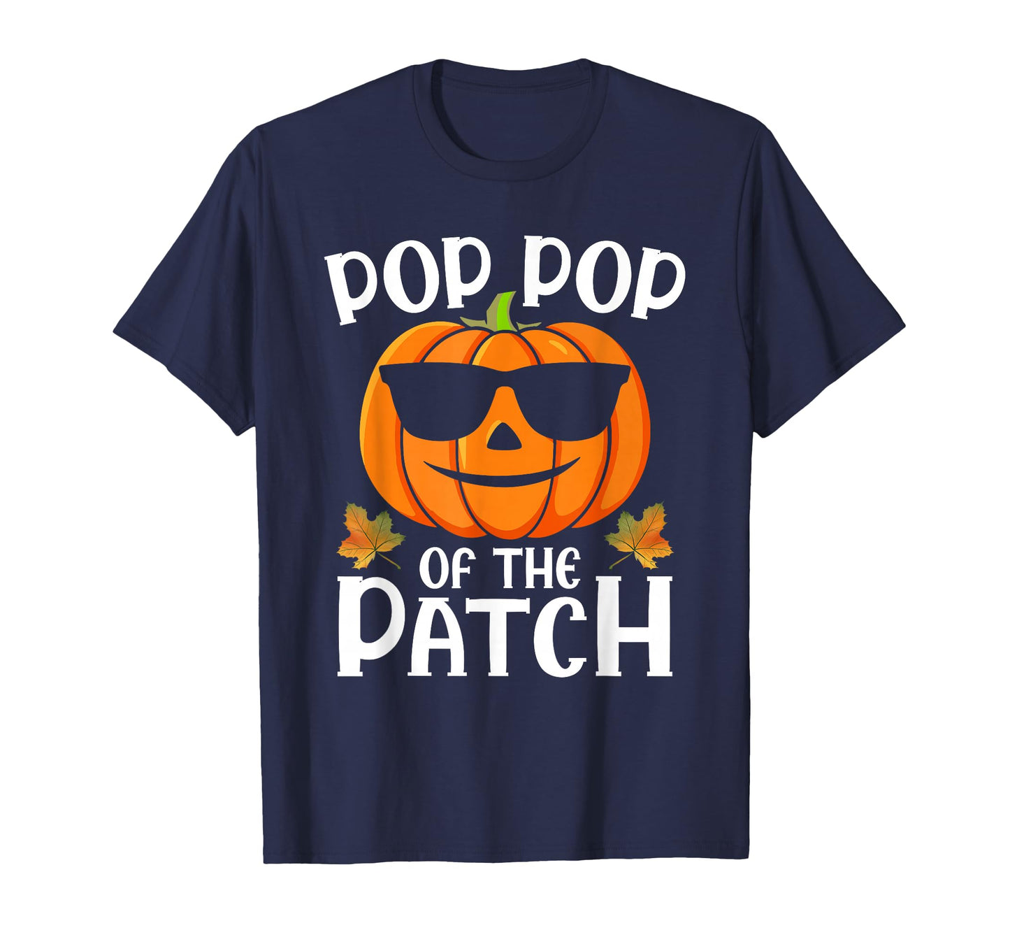 Pumpkin Pop-Pop of The Patch Halloween Family Matching T-Shirt