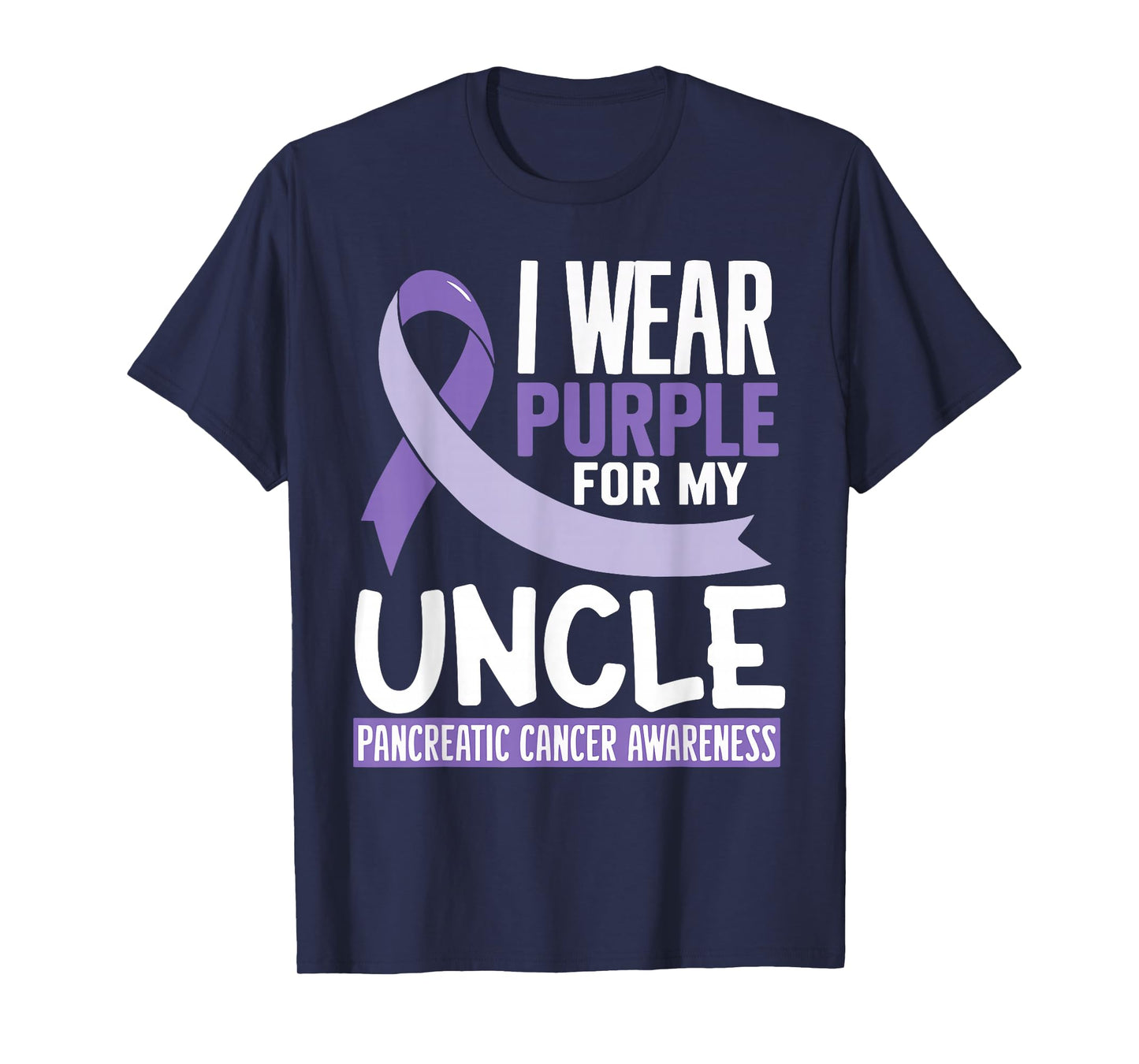 I Wear Purple For My Uncle Pancreatic Cancer Awareness T-Shirt