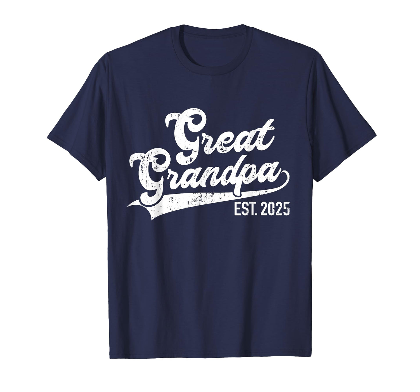 Great grandpa est. 2025 for pregnancy announcement T-Shirt