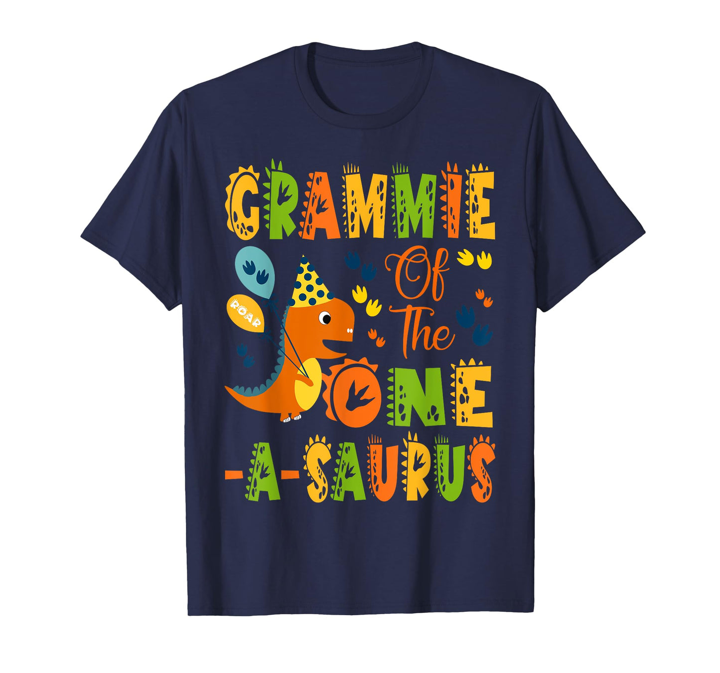 Grammie of The One-A-Saurus 1St Birthday Dinosaur Party T-Shirt