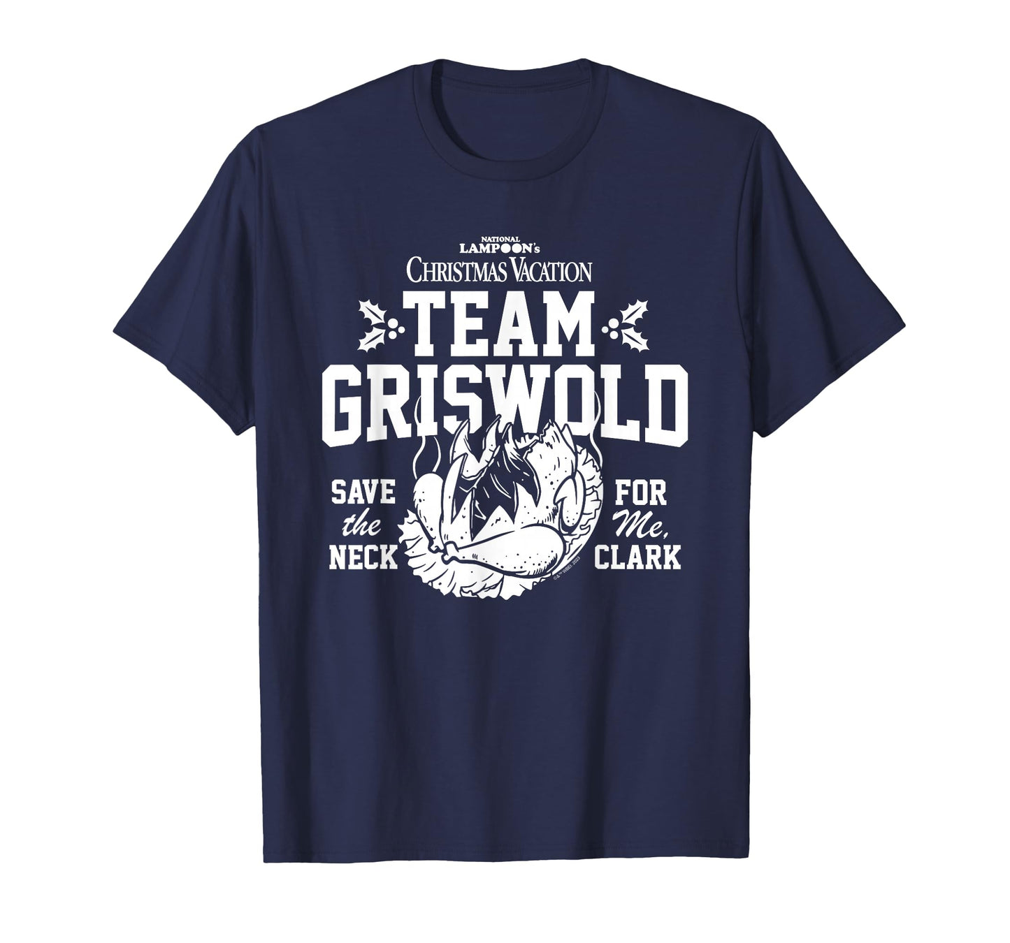 National Lampoon's Christmas Vacation Team Griswold T-Shirt - Men's Unisex Black Cotton Classic Crew Neck Short Sleeve Graphic Christmas T-Shirt - Small
