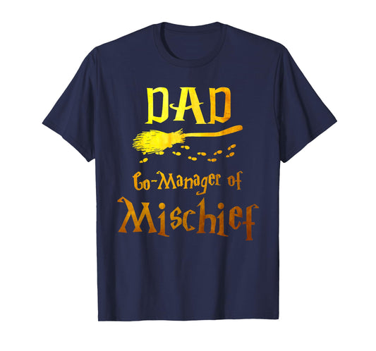 Magical Dad, Manager Of Mischief Birthday Family Matching T-Shirt