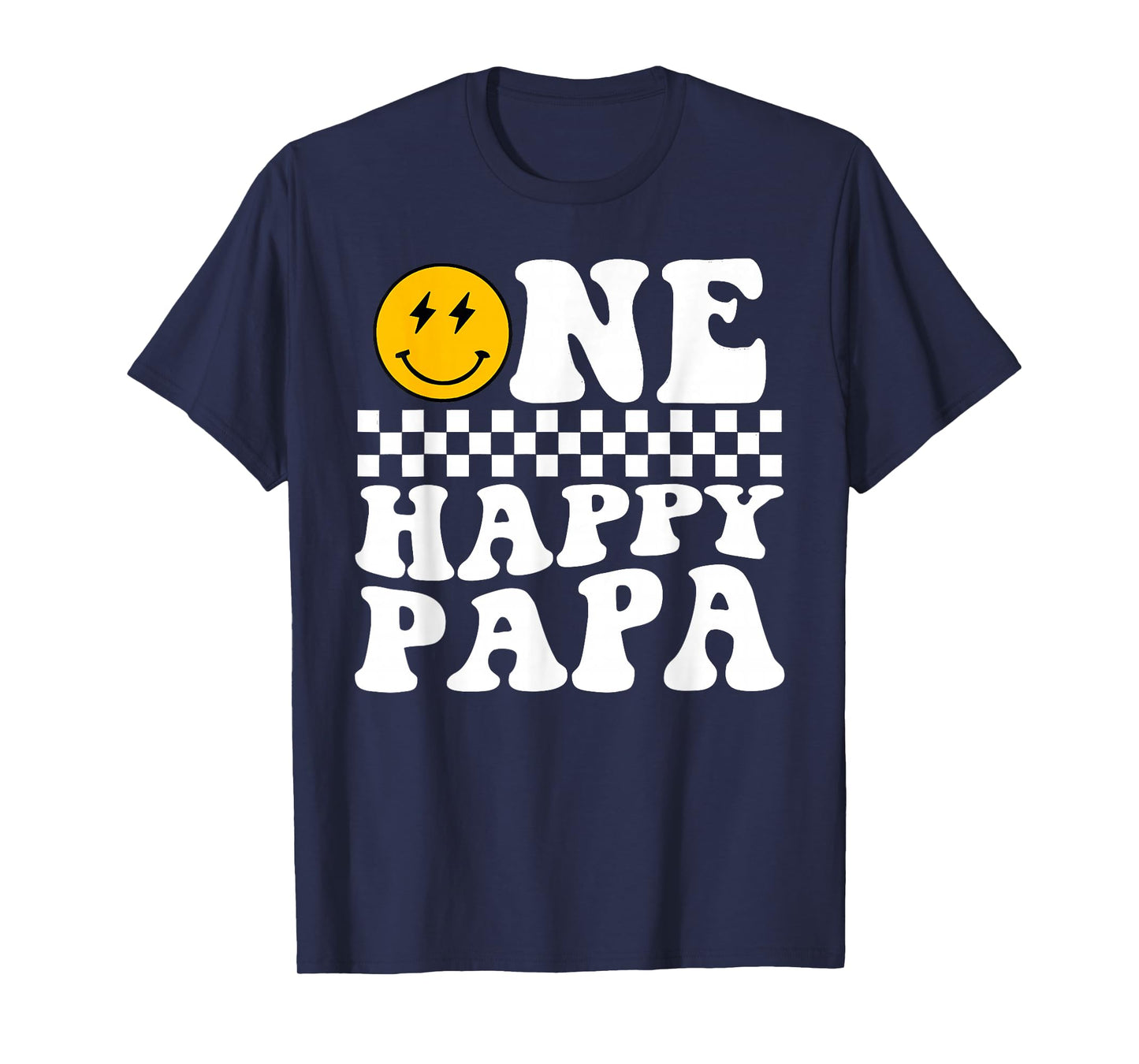 One Happy Dude 1st Birthday One Cool Papa Family Matching T-Shirt