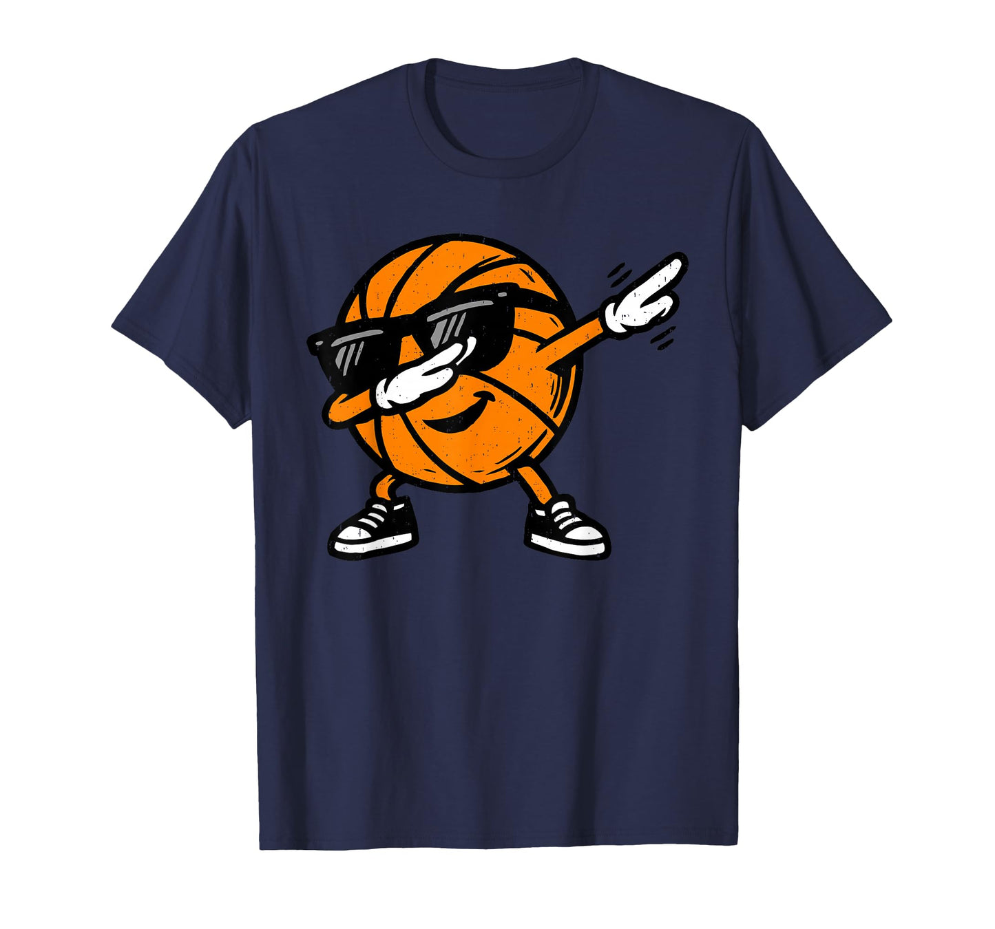 Dabbing Basketball Ball Sunglasses Sport Player Dab Dance T-Shirt