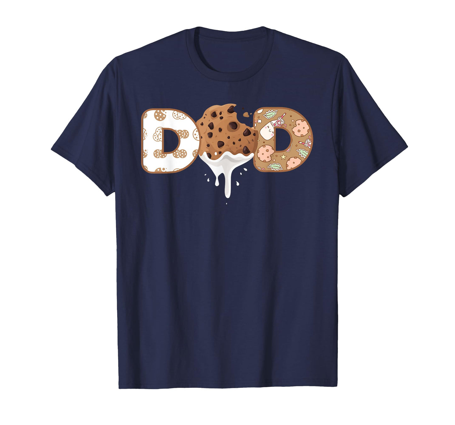 Dad Cookies and Milk 1st Birthday Funny Cookies and Milk T-Shirt