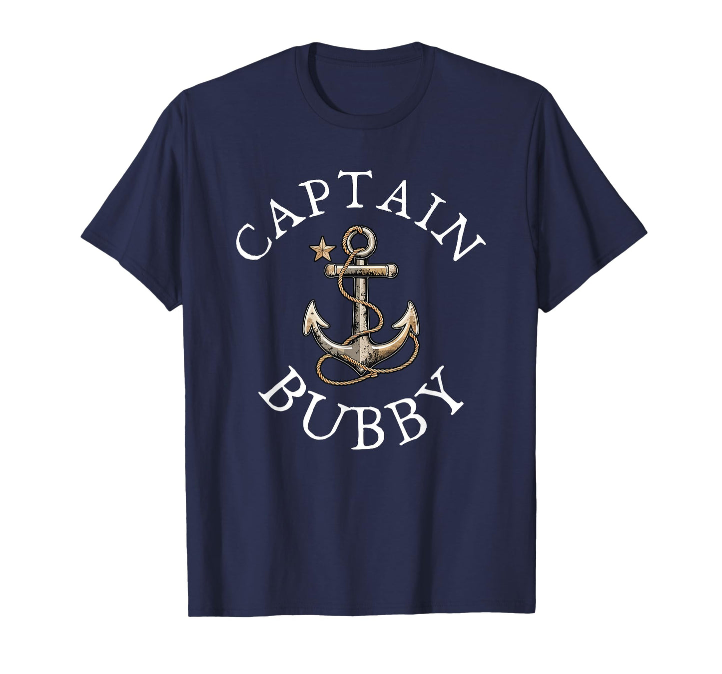 Captain Bubby Boat Sailing Boating Vintage Anchor Funny T-Shirt