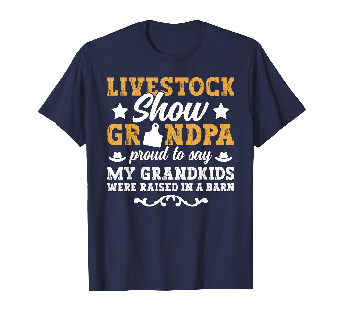 Livestock Show Grandpa Proud Livestock Show Grandfather T-Shirt