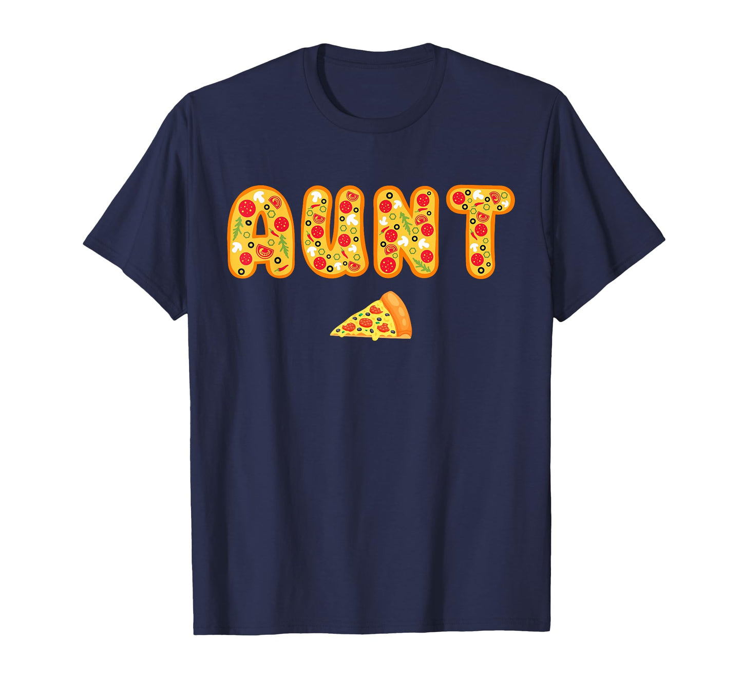 Aunt Uncle Matching Birthday Squad Crew Pizza Family T-Shirt