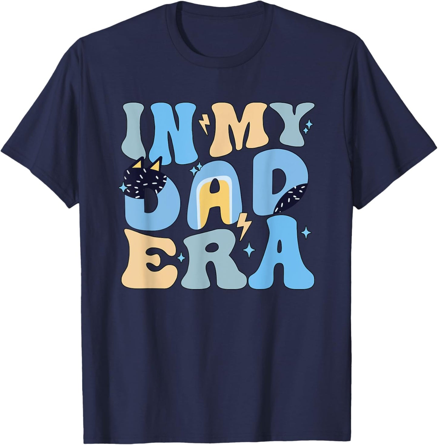 Funny In My Blue Dad Era Cool Dad Father's Day T-Shirt