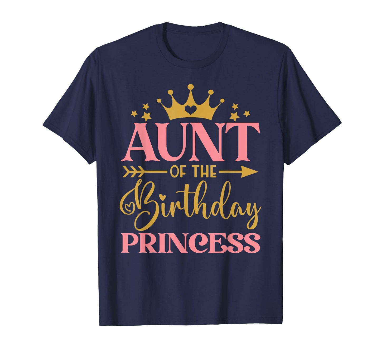 Aunt of The Birthday for Girl - 1st Birthday Princess Girl T-Shirt