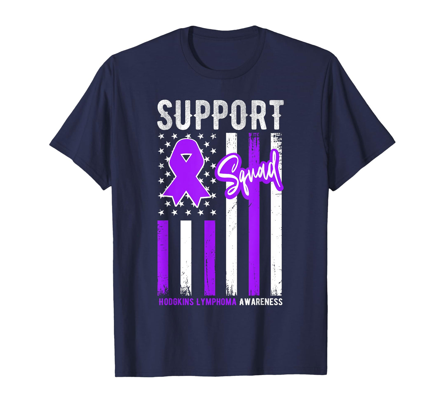 Support Squad Hodgkin's Lymphoma Cancer Disease Awareness T-Shirt