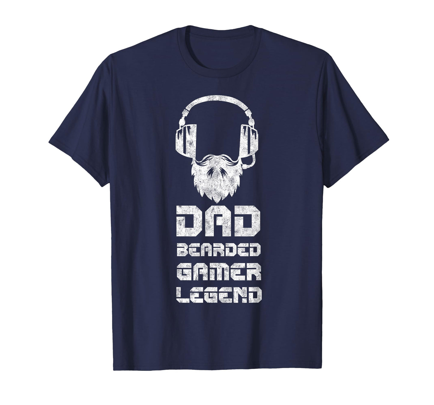 Dad Bearded Gamer Father's Day Humor Tee Bearded Daddy Gamer T-Shirt