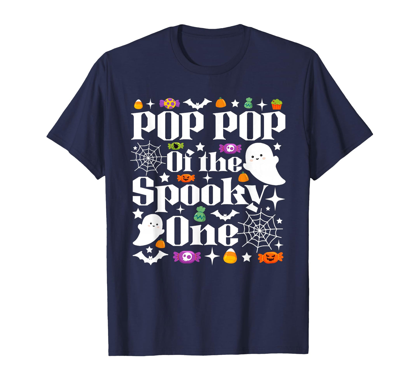 Pop Pop of The Spooky One Halloween First Birthday Boy T-Shirt