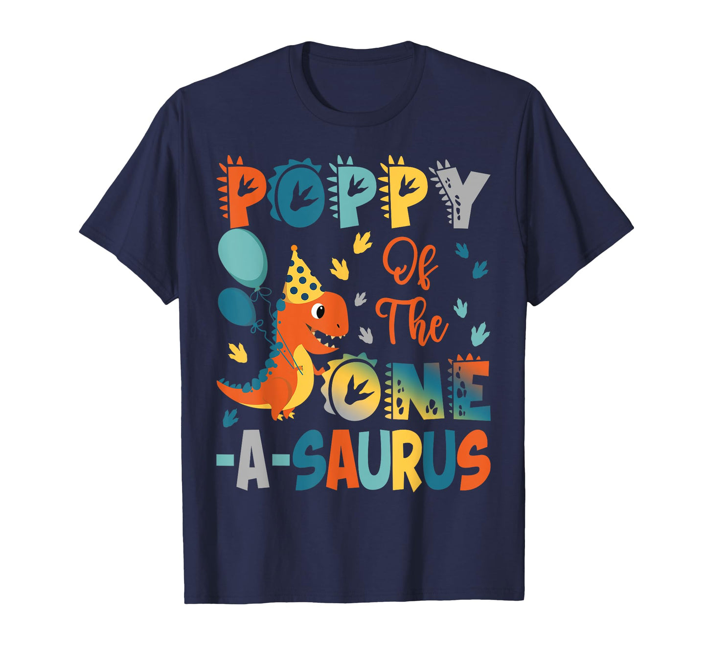 Poppy Of The One-A-Saurus 2Nd Birthday Dinosaur Party T-Shirt