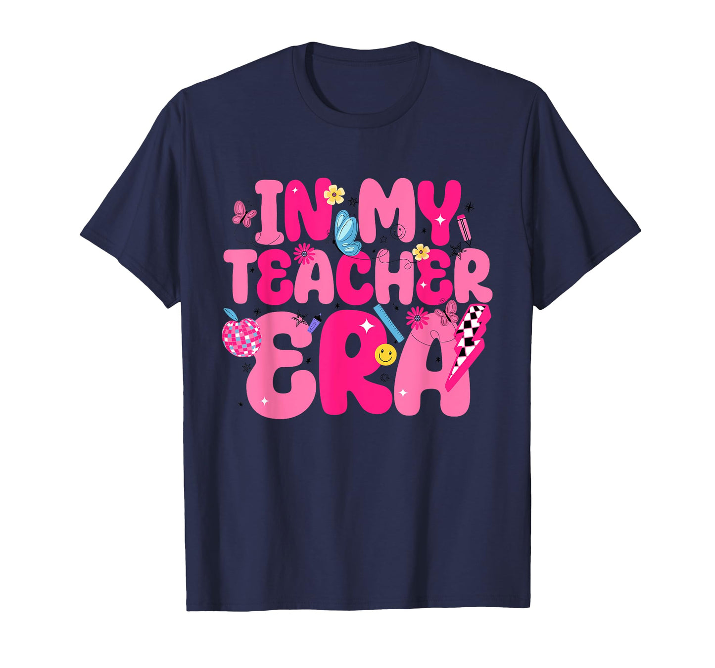 In My Teacher Era First Day Of School Back To School Retro T-Shirt for Men Women